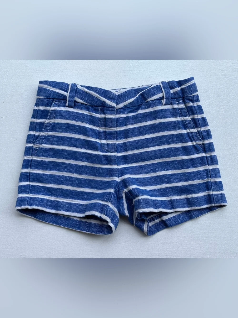Vineyard Vines Striped Linen Cotton Blend Shorts size 6